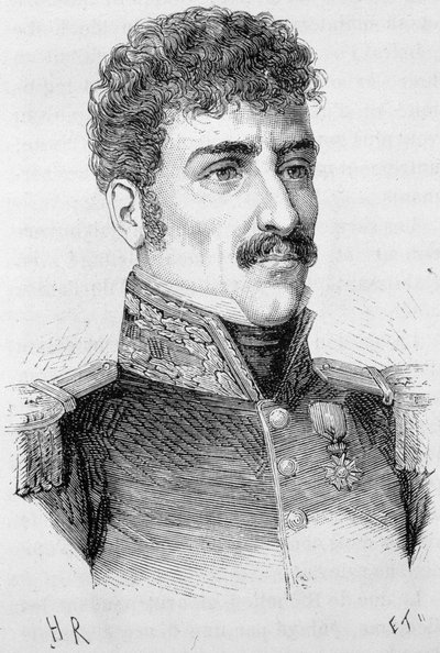 Portrait of Berton, French general (1769 - 1822) - in 