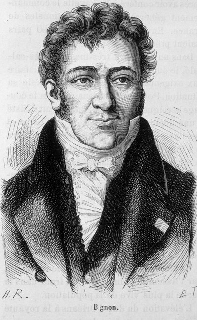 Portrait of Bignon - in 