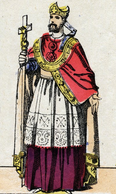 Portrait of Boniface (v.675-754), archbishop of Mainz by French School
