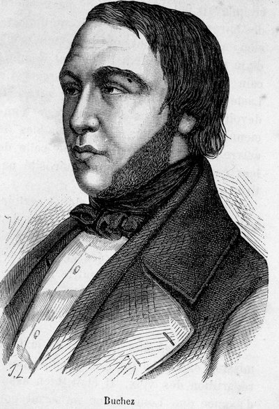 Portrait of Buchez, French philosopher and politician (1796 - 1865) by French School