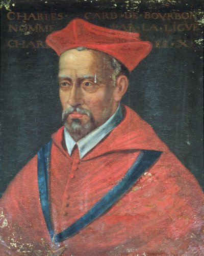 Portrait of Cardinal Charles de Bourbon (1523-90) by French School