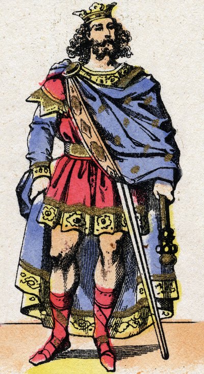 Portrait of Caribert, King of the Franks. by French School