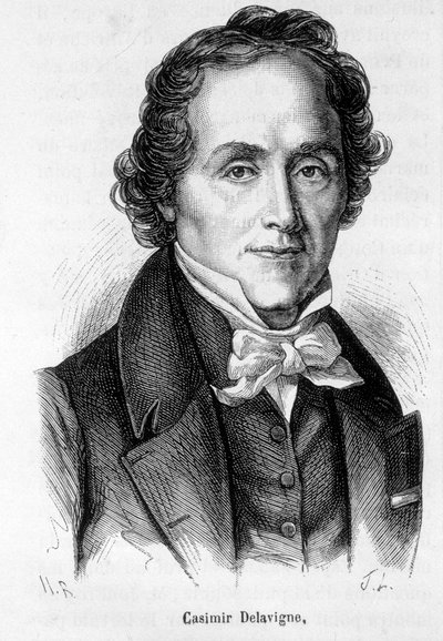 Portrait of Casimir Delavigne, French Poet and Playwright (1793-1843) by French School