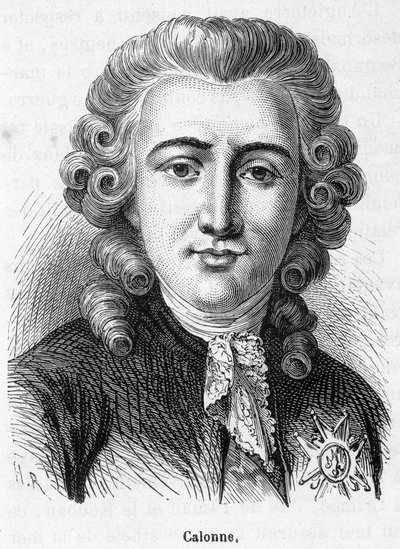 Portrait of Charles Alexandre de Calonne (in 