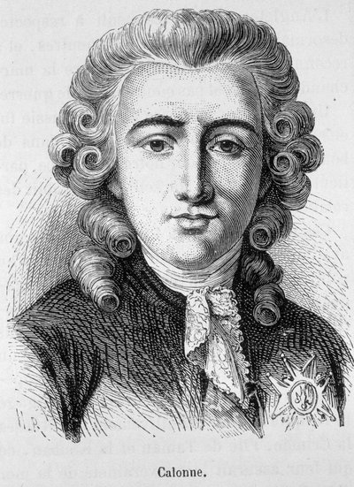 Portrait of Charles Alexandre de Calonne, French politician (1734 -1802) - in “L
