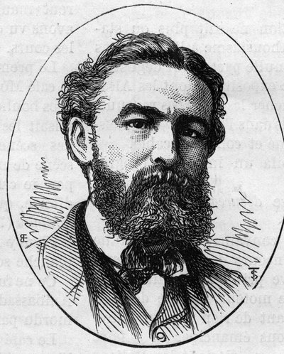 Portrait of Charles Busson, French painter. Engraving in Le Monde Illustré n°890 of 2 May 1874. by French School