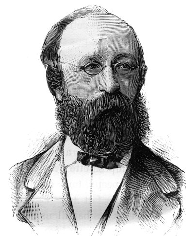 Portrait of Charles Demole, French politician. Engraving in 