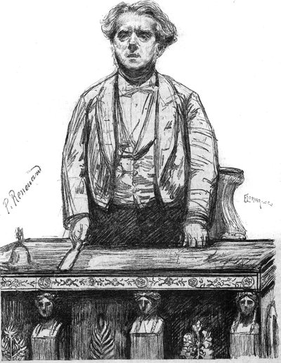 Portrait of Charles Floquet (1828-1896), French lawyer and politician by French School