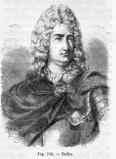 Portrait of Charles François Du Fay (Dufay?) (1698 - 1739), French chemist and physicist in Histoire de France by Henri Martin by French School