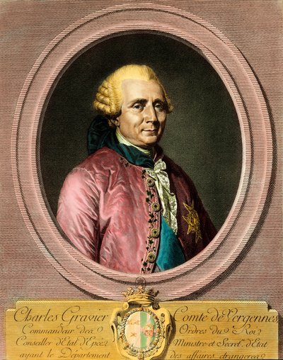 Portrait of Charles Gravier, Count of Vergennes (1719 - 1787) by French School