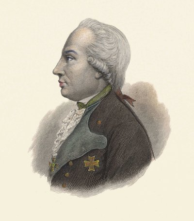 Portrait of Charles Guillaume Ferdinand, Duke of Brunswick (1735-1806), Prussian general. in Portraits of Useful Men by French School