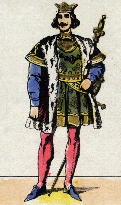 Portrait of Charles IV the Fair (1294 - 1328), King of France. by French School