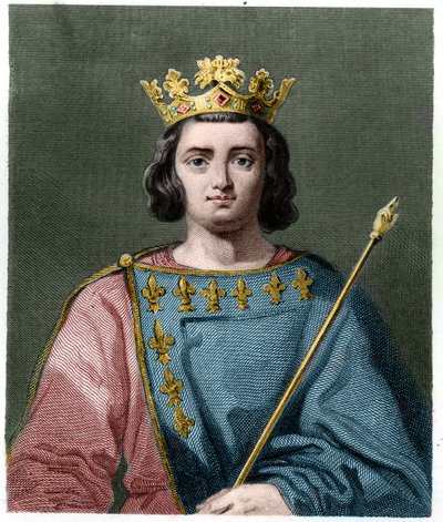 Portrait of Charles IV the Bel (1294-1328), King of France - in 