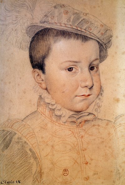 Portrait of Charles IX as a Child by French School