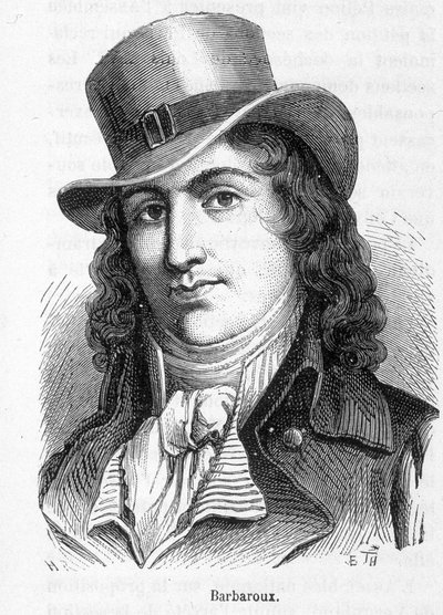 Portrait of Charles Jean Marie Barbaroux (1767 - 1794), a French politician who led the Marseille federates when the Tuileries were taken in 1792 by French School
