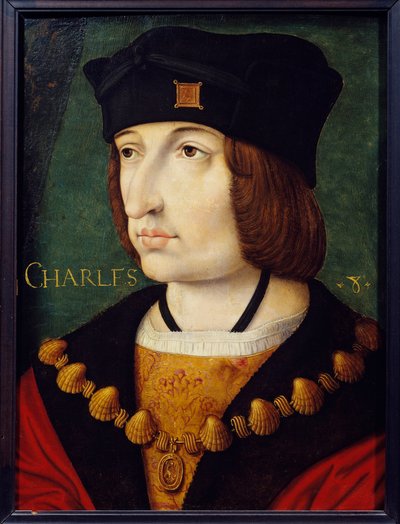 Portrait of Charles VIII, Son of Louis XI by French School