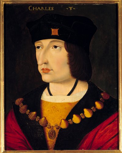 Portrait of Charles VIII, King of France by French School