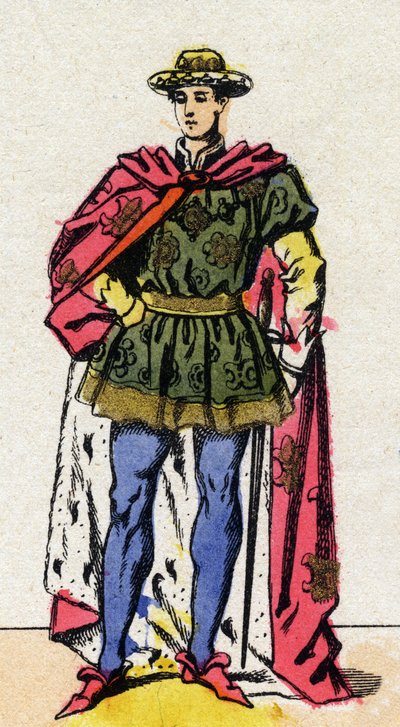 Portrait of Charles VII (1403-1461) King of France. by French School