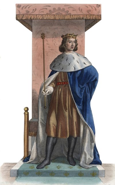 Portrait of Charles V of France, called the Wise (1338-1380), King of France by French School