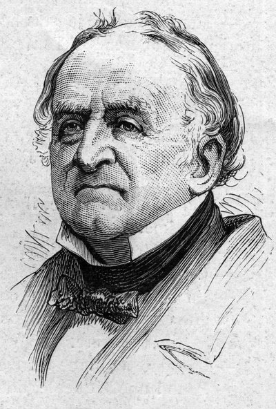 Portrait of Charles de Viel Castel (Viel-Castel) (1800-1887), French Diplomat and Academician. Engraving in 
