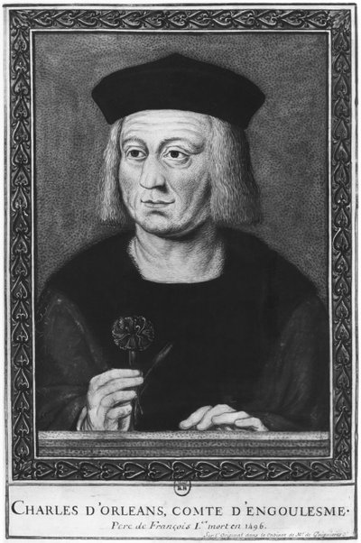 Portrait of Charles of Orleans, Count of Angouleme, after the original from the collection Roger de Gaignieres by French School