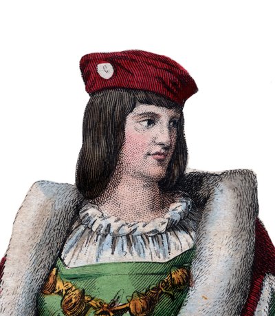 Portrait of Charles of Valois, Duke of Orleans, French poet and father of King Louis XII of France by French School
