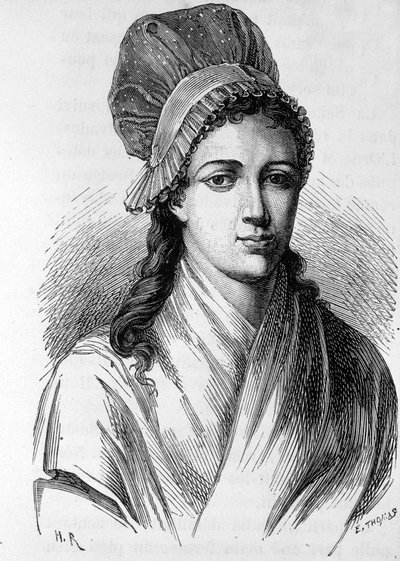 Portrait of Charlotte Corday (1768 - 1793) - in 