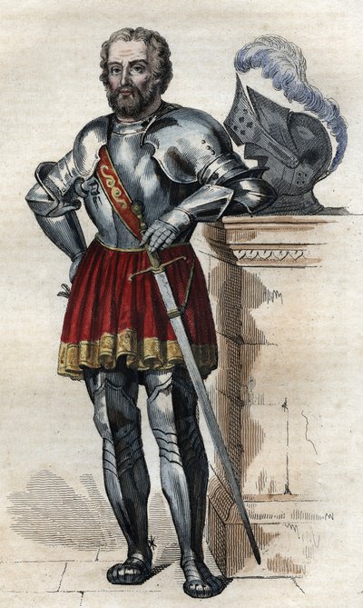 Portrait of Chevalier de Bayard, French soldier by French School
