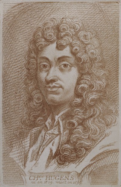 Portrait of Christian Huygen from Histoire des Mathematiciens by Alexandre Saverien by French School