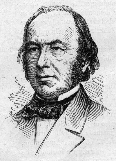 Portrait of Claude Bernard, French medical physiologist and academician. Engraving in Le Monde Illustré n°883 of 14 March 1874 by French School