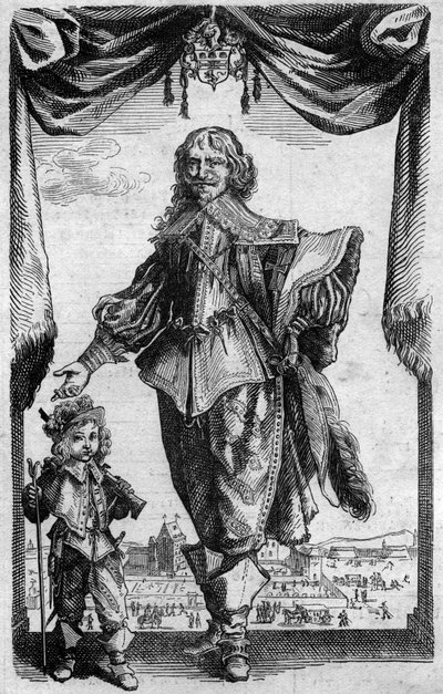 Portrait of Claude Deruet, French painter. Engraving from the Histoire de la Engraving by Georges Duplessis by French School