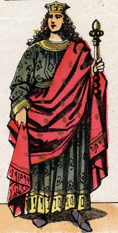Portrait of Clotaire II, King of Neustria and King of the Franks by French School