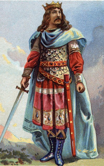 Portrait of Clotaire IV, king of the Franks from 716 to 718 by French School