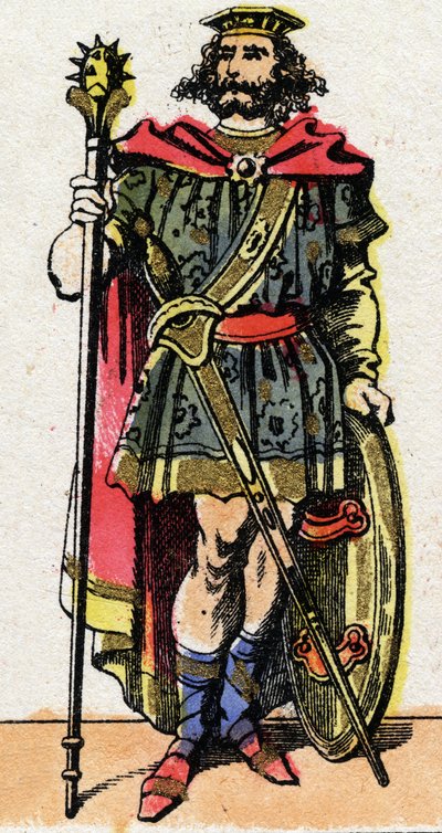Portrait of Clotaire I, King of the Franks from 511 to 561. by French School