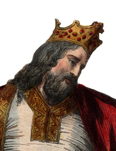 Portrait of Clovis I by French School