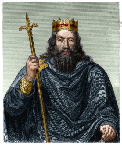 Portrait of Clovis I (c. 466 - 511), King of the Franks - in 