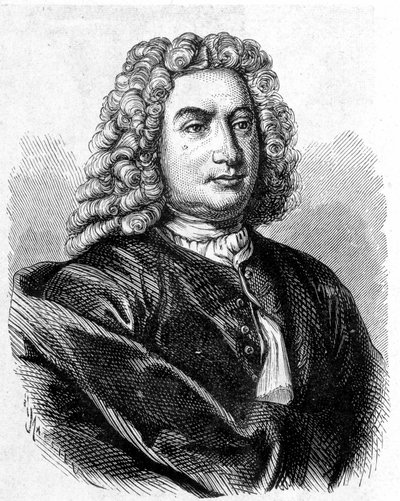 Portrait of Daniel Bernoulli (1700 - 1782), Swiss mathematician and physicist - in Album of Science; illustrious scientists; Great discoveries 1896 by French School