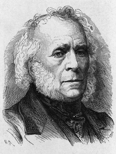 Portrait of David Brewster (1781 - 1868) - in Album of Science; Illustrious Scholars; Great Discoveries 1896 by French School