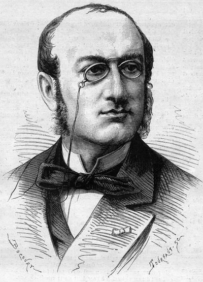 Portrait of Edme Albert Gigot (1835-1913), French prefect of police. Engraving in Le Monde Illustré n°1104 of 25 May 1878. by French School