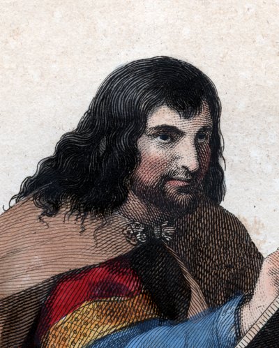 Portrait of Einhard (775-840), Frankish scholar and courtier by French School