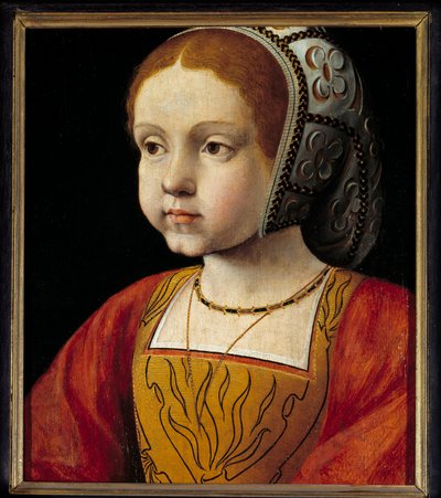 Portrait of Eleonore of Habsburg as a Child, Queen of Portugal then of France by French School
