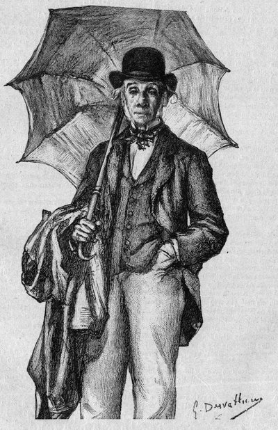 Portrait of Ernest Legouve (1807-1903), French poet, novelist and playwright, member of the Academy Francaise. Engraving in 