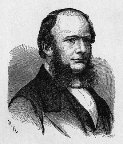 Portrait of Ernest Werner von Siemens (1816 - 1892), German Engineer and Industrialist, Founder of the Company that Created the First Major European Telegraphic Line - in 