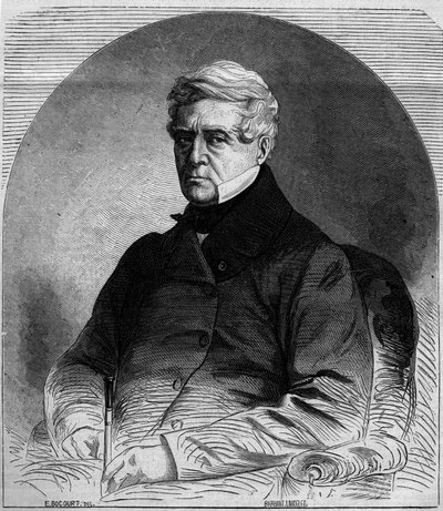 Portrait of Etienne Pasquier (1767-1862), French politician. Engraving in 