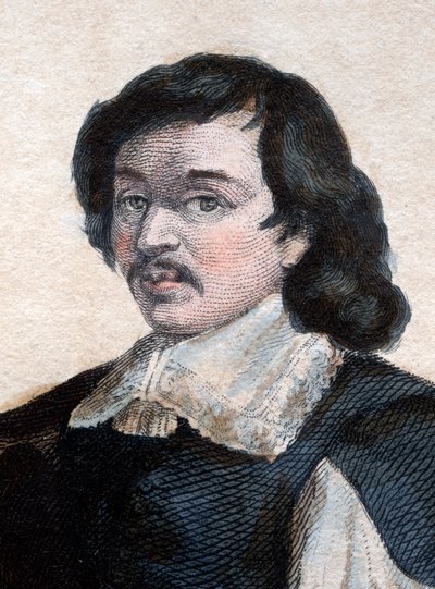 Portrait of Eustache Le Sueur (1617-1655), French painter by French School