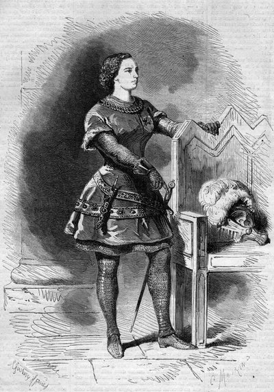 Portrait of Felicita Vestvali (1824-1880), Polish singer, in the role of Romeo in the first act of 