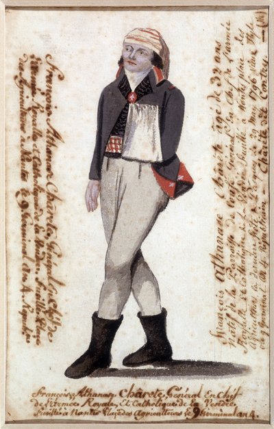 Portrait of Francois Athanase de Charette de la Contrie (1763-1796), Arm in a Scarf, Royalist Leader of the Vendee by French School