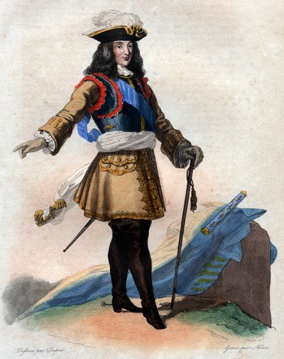 Portrait of Francois Henri de Montmorency Bouteville, called Marechal de Luxembourg, French general, marshal of France by French School
