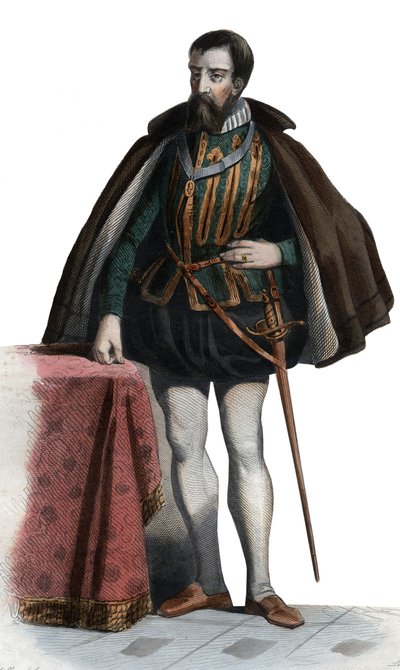 Portrait of Francois I de Lorraine (1519-1563), Duke of Guise, Duke of Aumale, French soldier and politician by French School
