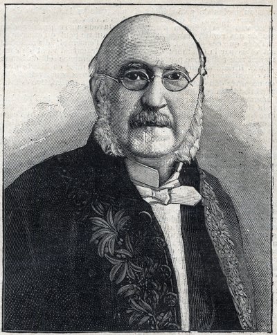 Portrait of Francois Jules Suisse, also known as Jules Simon (1814-1896), French Philosopher and Statesman, in 